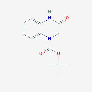 molecular formula C13H16N2O3 B3104583 tert-Butyl 3-oxo-3,4-dihydroquinoxaline-1(2H)-carboxylate CAS No. 148858-04-2