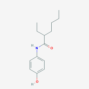 molecular formula C14H21NO2 B310461 2-ethyl-N-(4-hydroxyphenyl)hexanamide 