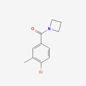 molecular formula C11H12BrNO B3104611 1-(4-Bromo-3-methylbenzoyl)azetidine CAS No. 149105-18-0