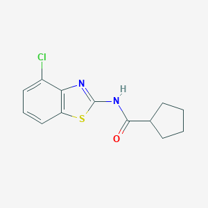 N-(4-chloro-1,3-benzothiazol-2-yl)cyclopentanecarboxamide