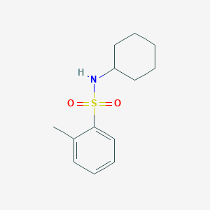 molecular formula C13H19NO2S B310465 N-cyclohexyl-2-methylbenzenesulfonamide 