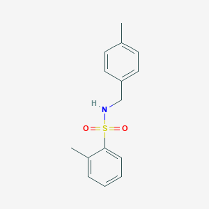 molecular formula C15H17NO2S B310468 2-methyl-N-(4-methylbenzyl)benzenesulfonamide 