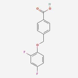 4-[(2,4-Difluorophenoxy)methyl]benzoic acid