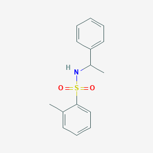 molecular formula C15H17NO2S B310470 2-methyl-N-(1-phenylethyl)benzenesulfonamide 