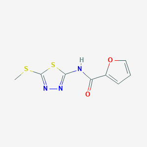 molecular formula C8H7N3O2S2 B310472 N-[5-(methylsulfanyl)-1,3,4-thiadiazol-2-yl]-2-furamide 