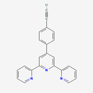 molecular formula C23H15N3 B3104768 4'-(4-Ethynylphenyl)-2,2':6',2''-terpyridine CAS No. 149817-61-8