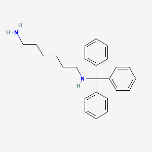 molecular formula C25H30N2 B3104769 1,6-Hexanediamine, N-(triphenylmethyl)- CAS No. 149834-58-2