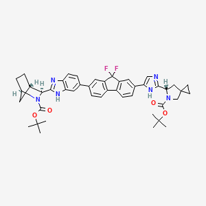 (1R,3S,4S)-tert-butyl 3-(6-(7-(2-((S)-5-(tert-butoxycarbonyl)-5-azaspiro[2.4]heptan-6-yl)-1H-iMidazol-5-yl)-9,9-difluoro-9H-fluoren-2-yl)-1H-benzo[d]iMidazol-2-yl)-2-azabicyclo[2.2.1]heptane-2-carboxylate