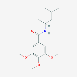 molecular formula C16H25NO4 B310478 N-(1,3-dimethylbutyl)-3,4,5-trimethoxybenzamide 