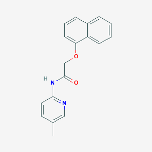 molecular formula C18H16N2O2 B310482 N-(5-methyl-2-pyridinyl)-2-(1-naphthyloxy)acetamide 