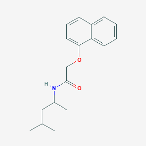 molecular formula C18H23NO2 B310483 N-(1,3-dimethylbutyl)-2-(1-naphthyloxy)acetamide 