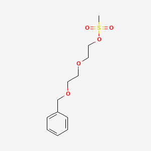 molecular formula C12H18O5S B3104835 2-(2-(Benzyloxy)ethoxy)ethyl methanesulfonate CAS No. 150272-33-6