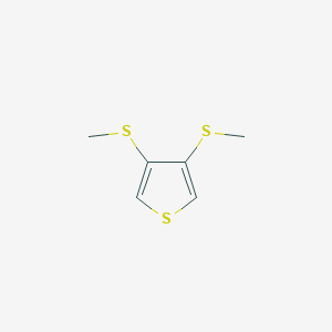 molecular formula C6H8S3 B3104878 3,4-Bis(methylsulfanyl)thiophene CAS No. 150459-37-3