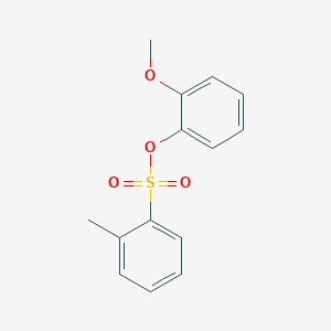 molecular formula C14H14O4S B310489 2-Methoxyphenyl 2-methylbenzenesulfonate 