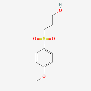 molecular formula C10H14O4S B3104905 3-[(4-Methoxyphenyl)sulfonyl]-propan-1-ol CAS No. 150666-83-4