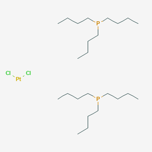 molecular formula C24H54Cl2P2Pt B3104930 Dichloroplatinum;tributylphosphane CAS No. 15076-72-9