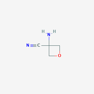 molecular formula C4H6N2O B3104937 3-Aminooxetane-3-carbonitrile CAS No. 1507743-86-3
