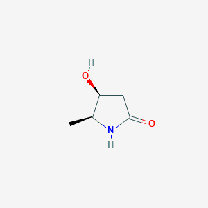 molecular formula C5H9NO2 B3104964 (4S,5S)-4-hydroxy-5-methylpyrrolidin-2-one CAS No. 151004-19-2