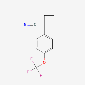 1-[4-(Trifluoromethoxy)phenyl]cyclobutanecarbonitrile