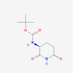 molecular formula C10H16N2O4 B3104988 (S)-3-Boc-amino-2,6-dioxopiperidine CAS No. 151367-92-9