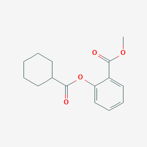 molecular formula C15H18O4 B310499 Methyl 2-[(cyclohexylcarbonyl)oxy]benzoate 
