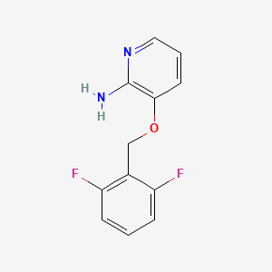 molecular formula C12H10F2N2O B3105000 3-(2,6-Difluoro-benzyloxy)-pyridin-2-ylamine CAS No. 151411-13-1