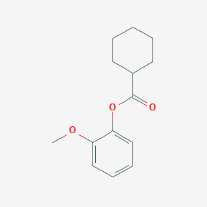 molecular formula C14H18O3 B310501 2-Methoxyphenyl cyclohexanecarboxylate 