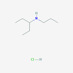 molecular formula C8H20ClN B3105029 N-Propyl-3-pentanamine hydrochloride CAS No. 151668-09-6