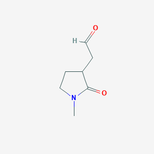 2-(1-Methyl-2-oxopyrrolidin-3-yl)acetaldehyde