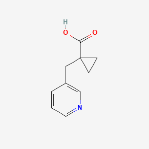 molecular formula C10H11NO2 B3105039 1-(Pyridin-3-ylmethyl)cyclopropanecarboxylic acid CAS No. 1517065-64-3