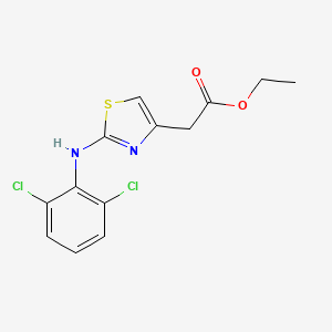 molecular formula C13H12Cl2N2O2S B3105047 Ethyl 2-{2-[(2,6-dichlorophenyl)amino]-1,3-thiazol-4-yl}acetate CAS No. 1517496-31-9