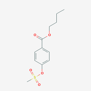 molecular formula C12H16O5S B310506 Butyl 4-[(methylsulfonyl)oxy]benzoate 