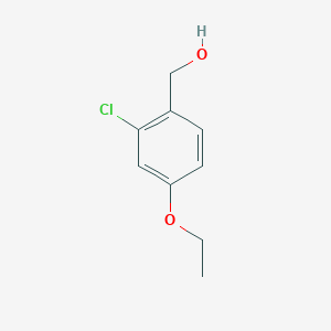 molecular formula C9H11ClO2 B3105064 (2-Chloro-4-ethoxyphenyl)methanol CAS No. 1518882-29-5
