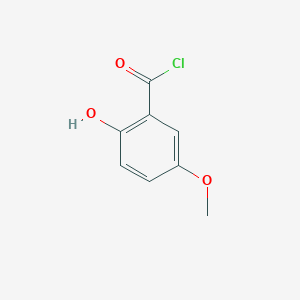 molecular formula C8H7ClO3 B3105085 2-Hydroxy-5-methoxybenzoyl chloride CAS No. 15198-09-1