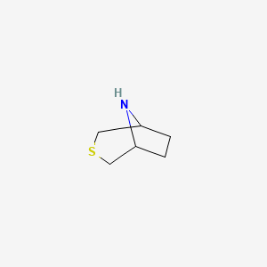 molecular formula C6H11NS B3105091 3-Thia-8-azabicyclo[3.2.1]octane CAS No. 1520084-35-8