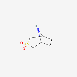 molecular formula C6H11NO2S B3105094 3-Thia-8-azabicyclo[3.2.1]octane 3,3-dioxide CAS No. 1520084-41-6