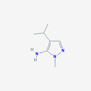 molecular formula C7H13N3 B3105096 4-异丙基-1-甲基-1H-吡唑-5-胺 CAS No. 1520137-48-7