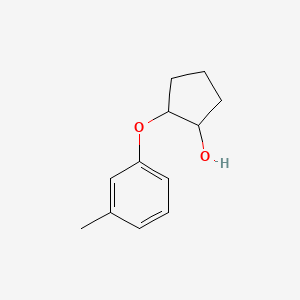 molecular formula C12H16O2 B3105105 2-(3-Methylphenoxy)cyclopentan-1-ol CAS No. 1520879-28-0