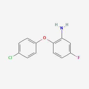 molecular formula C12H9ClFNO B3105120 2-(4-Chlorophenoxy)-5-fluoroaniline CAS No. 15212-01-8