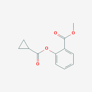 molecular formula C12H12O4 B310513 Methyl 2-[(cyclopropylcarbonyl)oxy]benzoate 