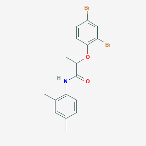 molecular formula C17H17Br2NO2 B310524 2-(2,4-dibromophenoxy)-N-(2,4-dimethylphenyl)propanamide 
