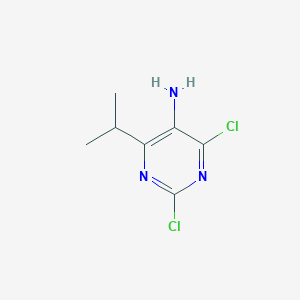 molecular formula C7H9Cl2N3 B3105264 2,4-Dichloro-6-isopropylpyrimidin-5-amine CAS No. 1523617-86-8