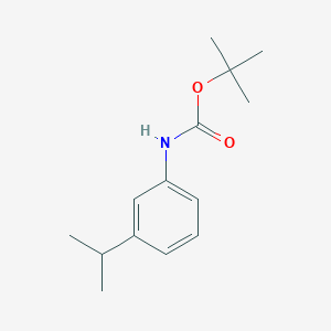 molecular formula C14H21NO2 B3105314 Tert-butyl N-(3-isopropylphenyl)carbamate CAS No. 152418-89-8