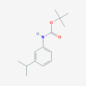 molecular formula C14H21NO2 B3105314 叔丁基 N-(3-异丙基苯基)氨基甲酸酯 CAS No. 152418-89-8