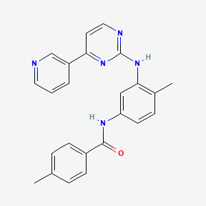 molecular formula C24H21N5O B3105319 4-甲基-N-[4-甲基-3-(4-吡啶-3-基-嘧啶-2-氨基)-苯基]-苯甲酰胺 CAS No. 152459-96-6