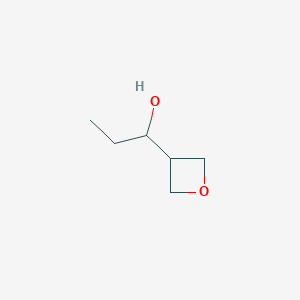 molecular formula C6H12O2 B3105320 1-(Oxetan-3-yl)propan-1-ol CAS No. 1524903-03-4