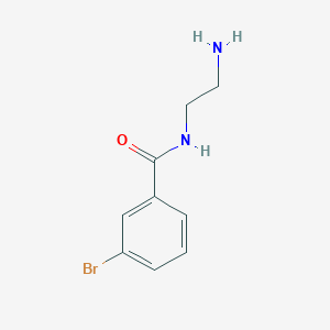 molecular formula C9H11BrN2O B3105325 N-(2-氨基乙基)-3-溴苯甲酰胺 CAS No. 152535-08-5