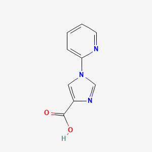 molecular formula C9H7N3O2 B3105330 1-(pyridin-2-yl)-1H-imidazole-4-carboxylic acid CAS No. 1525919-71-4