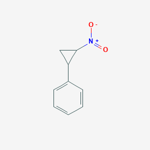 molecular formula C9H9NO2 B3105336 1-Nitro-2-phenylcyclopropane CAS No. 15267-27-3