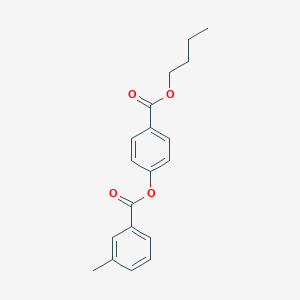 molecular formula C19H20O4 B310537 4-(Butoxycarbonyl)phenyl 3-methylbenzoate 